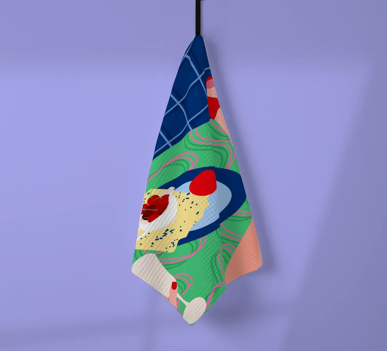 Rosso Sneak Peek canovaccio da cucina da Kintsugi99