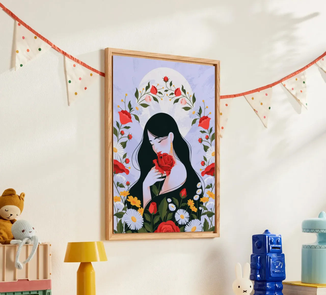 Red Rose Reverie acrylic glass by Silent Hue