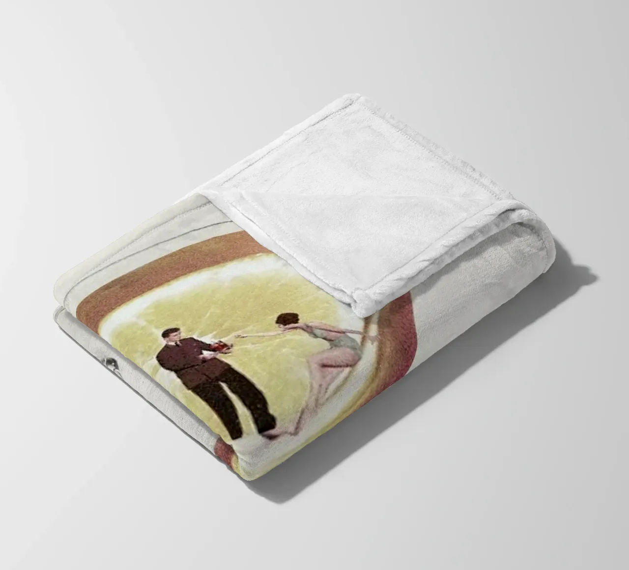 My Drink Needs A Drink fleece blanket by Maarten Léon