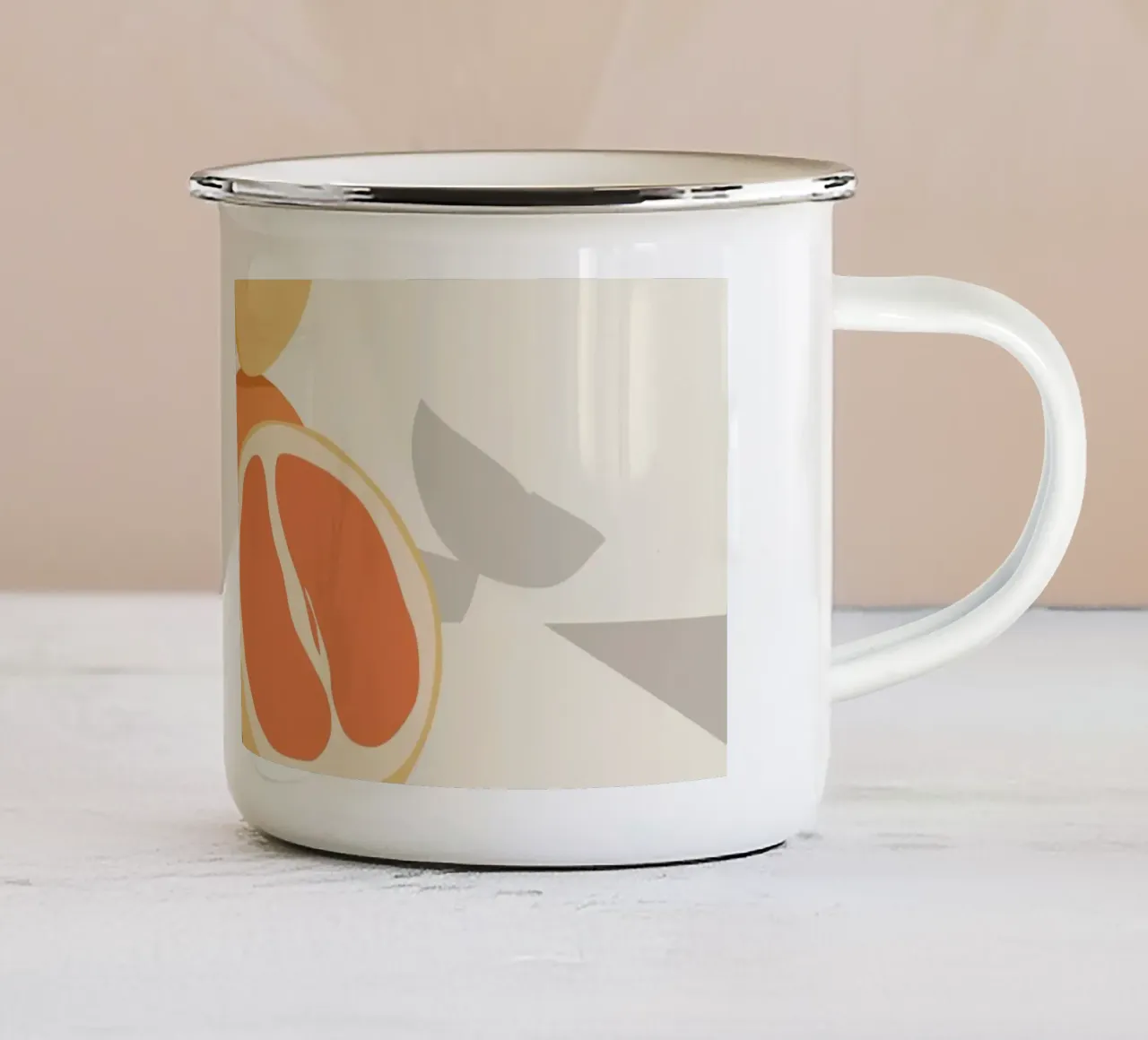 Eleganza monocromatica tazza in smalto da Kintsugi99