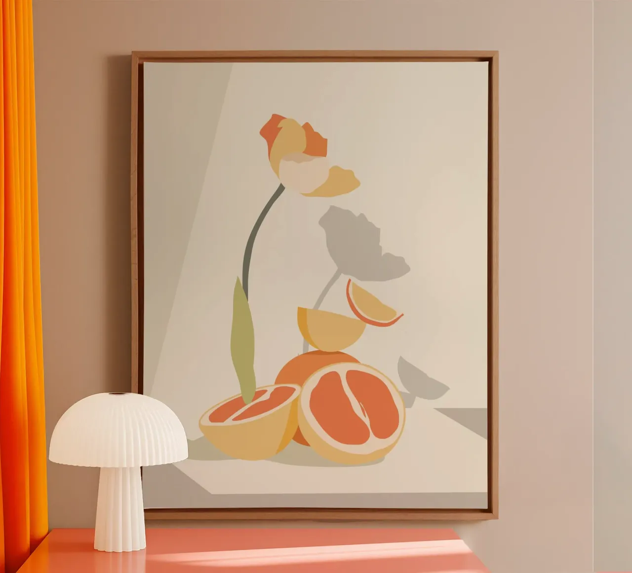 Eleganza monocromatica tela con Cornice a cassetta da Kintsugi99