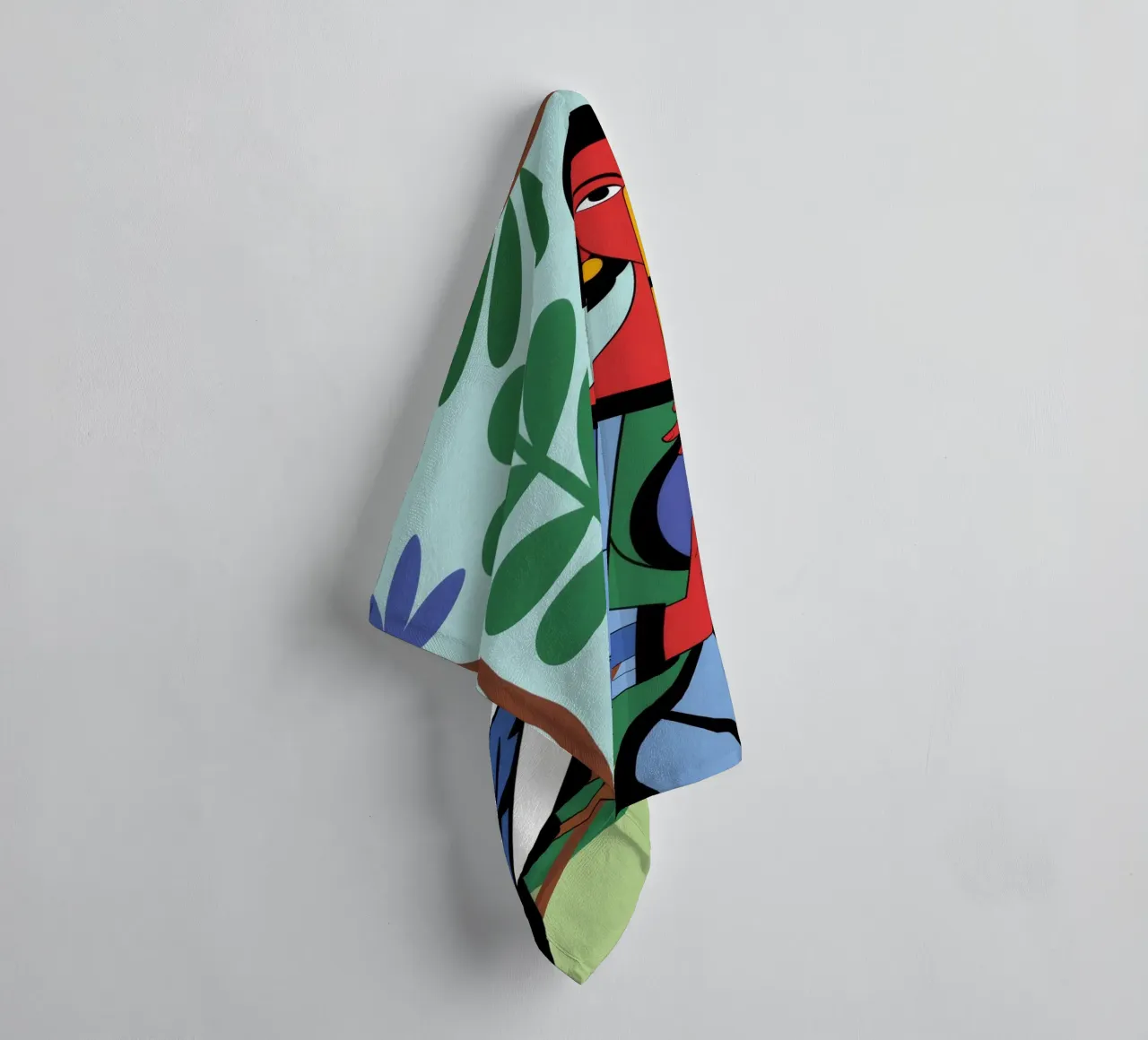 Melodic Bird Symphony towel by Silent Hue