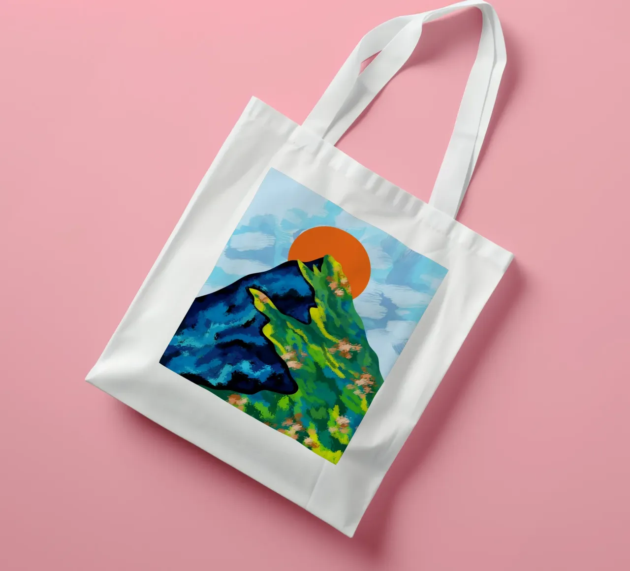 Orizzonte luminoso borsa in juta da Kintsugi99