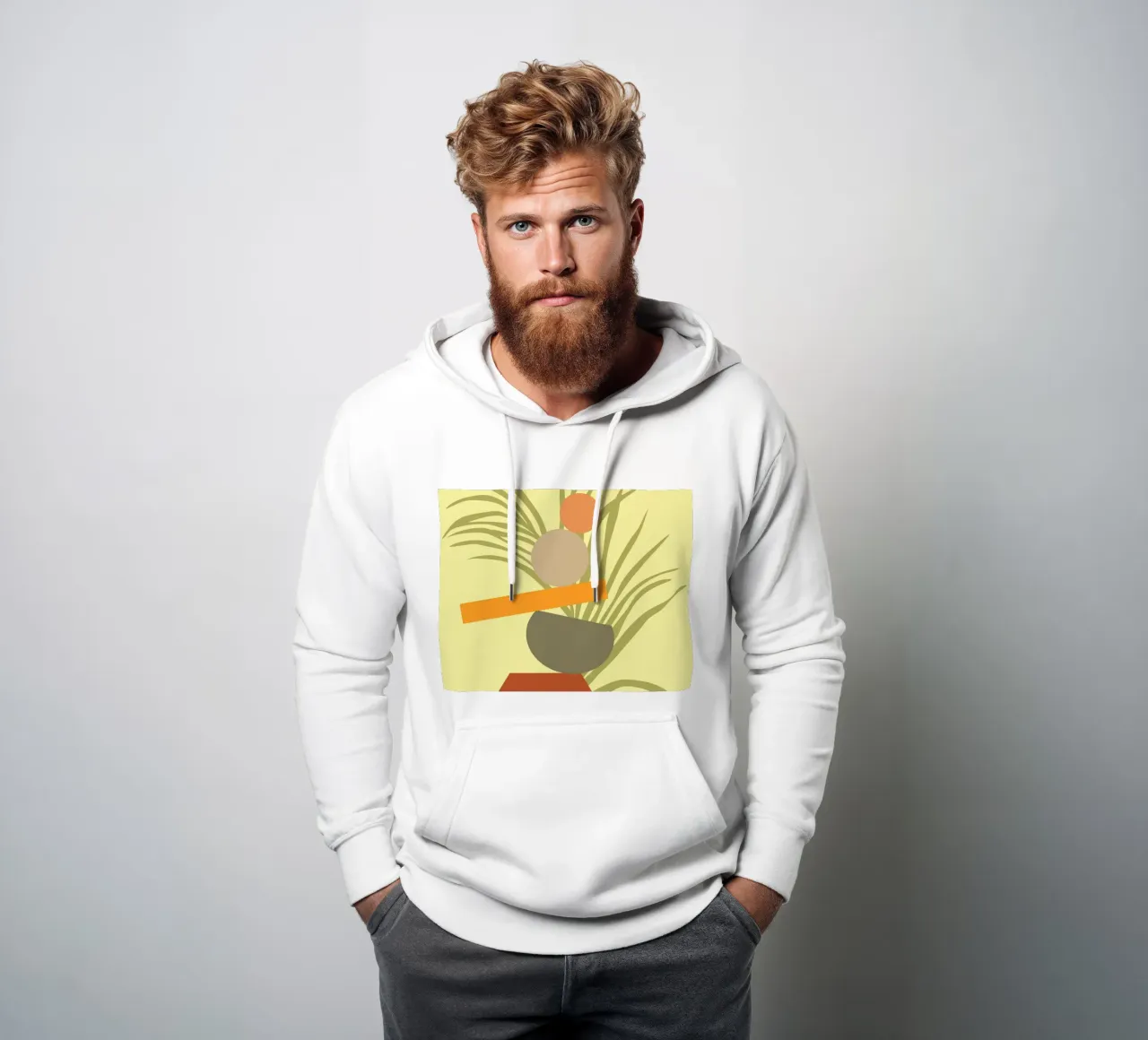 Delizia botanica astratta felpa con cappuccio da Kintsugi99