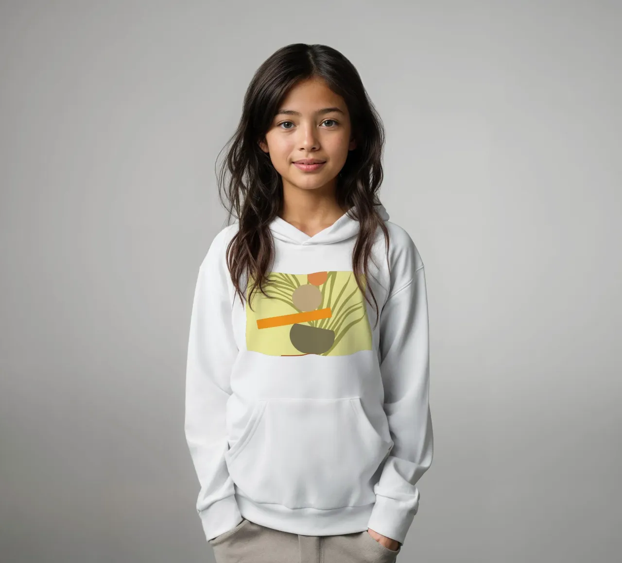 Abstract Botanical Delight kids hoodie by Kintsugi99