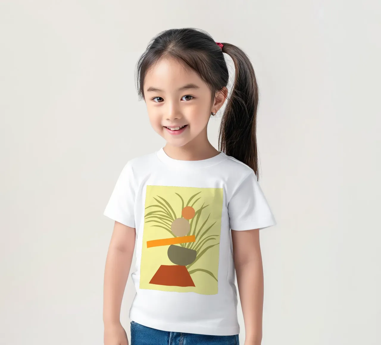 Abstract Botanical Delight kids t-shirt by Kintsugi99