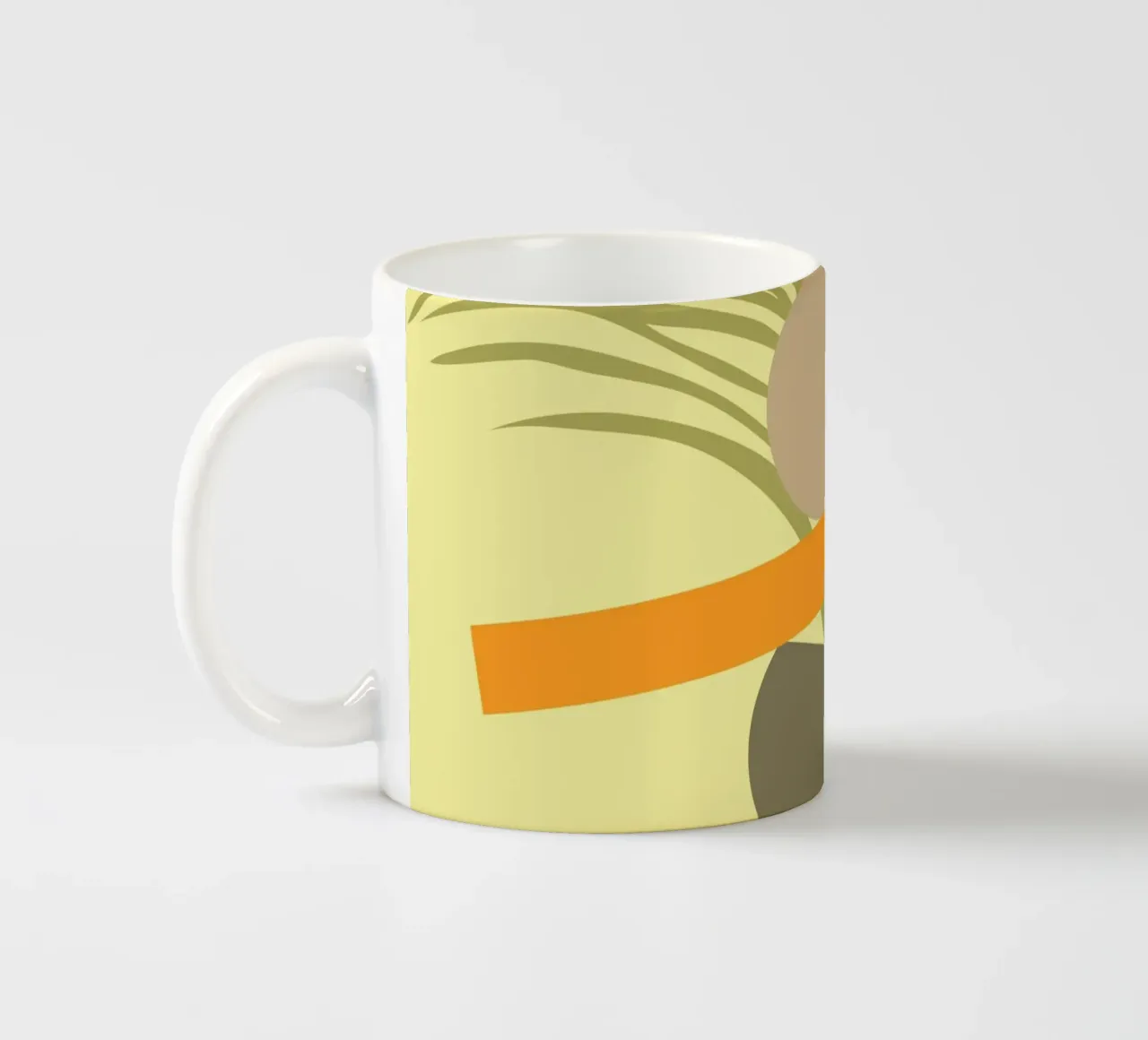 Abstract botanisch genot keramische mok van Kintsugi99