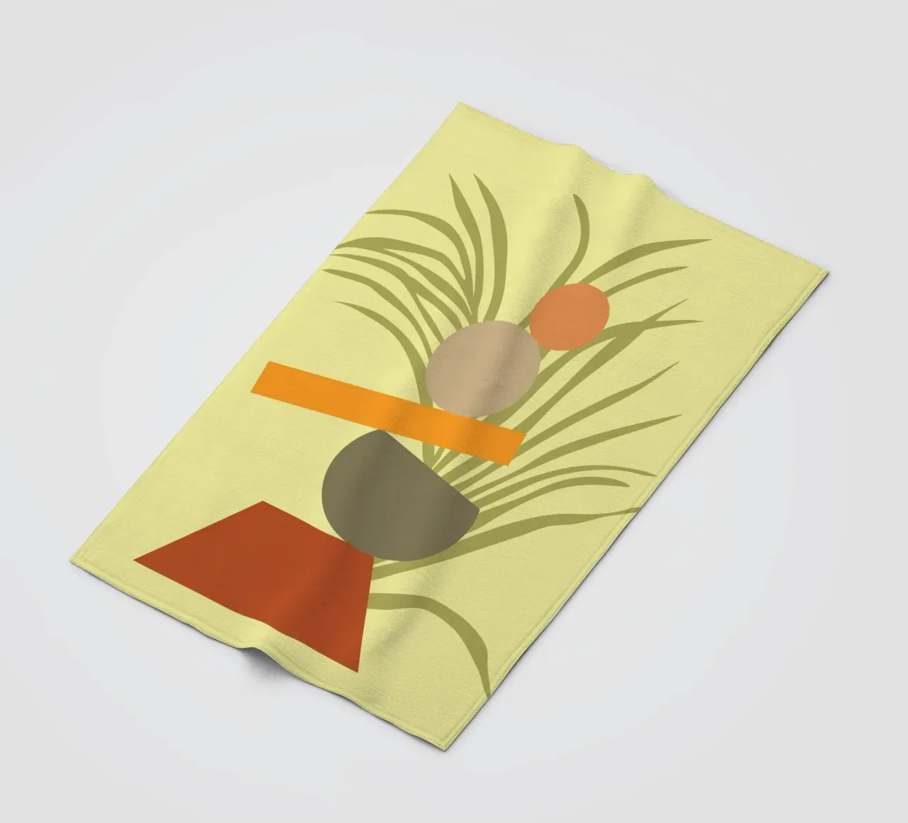 Abstraktes botanisches Vergnügen Fleecedecke von Kintsugi99