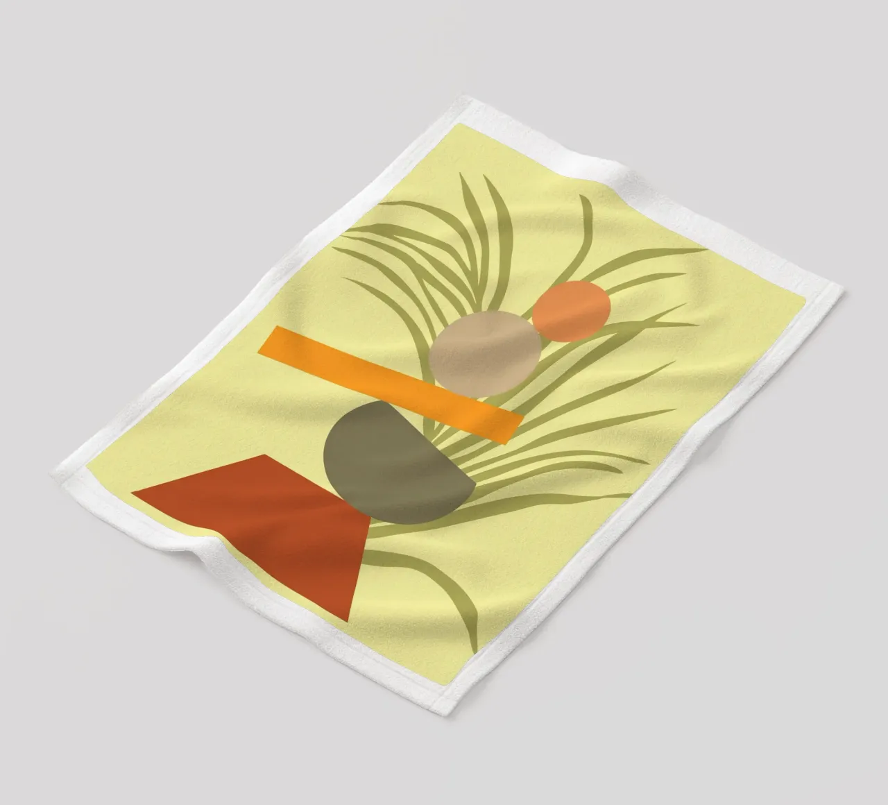 Abstraktes botanisches Vergnügen Fleecedecke von Kintsugi99