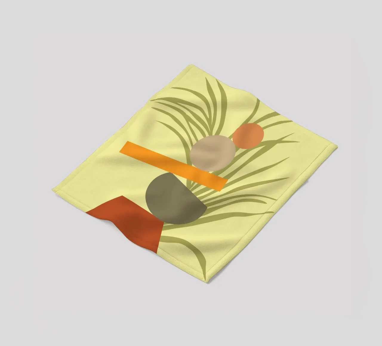 Abstraktes botanisches Vergnügen Fleecedecke von Kintsugi99