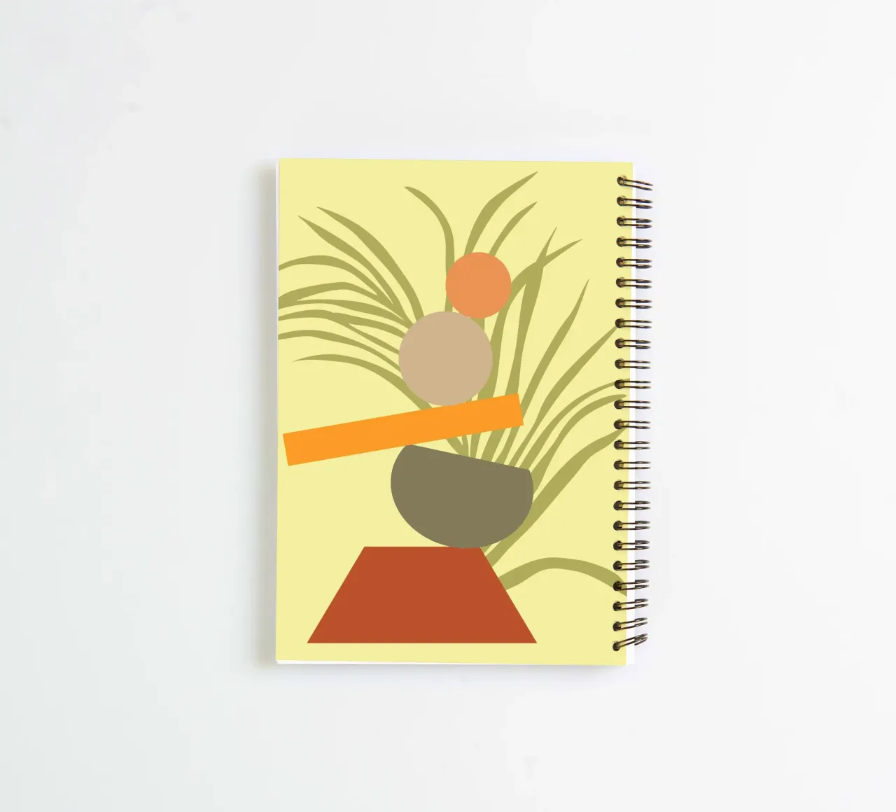 Abstract Botanical Delight spiral notebook by Kintsugi99