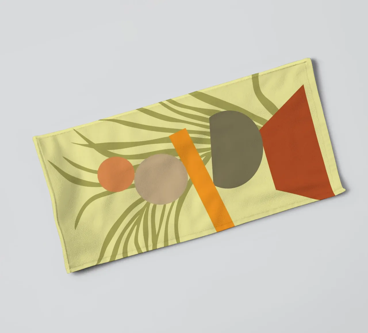 Abstraktes botanisches Vergnügen Handtuch von Kintsugi99