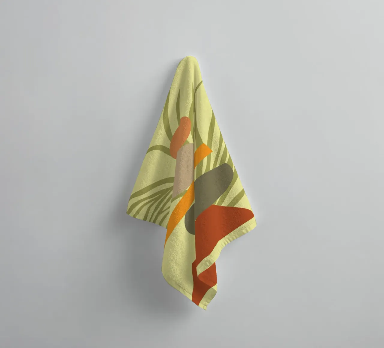 Abstraktes botanisches Vergnügen Handtuch von Kintsugi99
