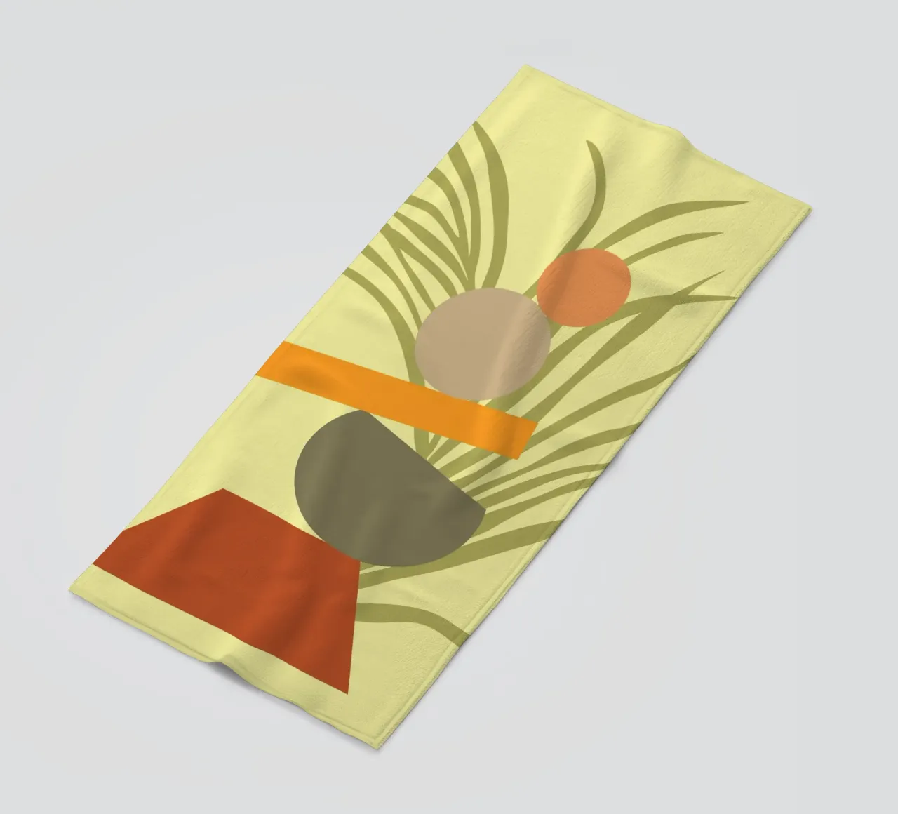 Abstract Botanical Delight beach towel by Kintsugi99