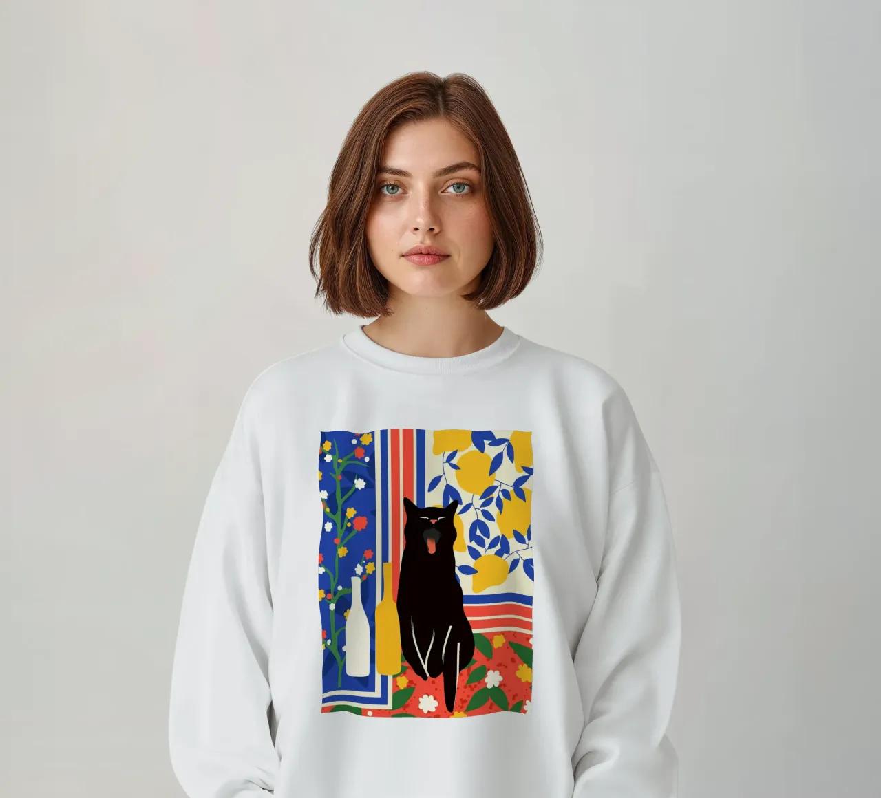 Poten en patronen sweatshirt van Kintsugi99