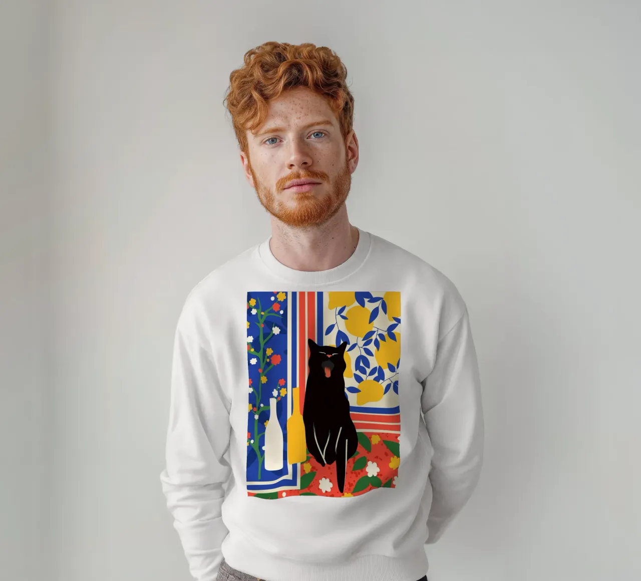 Poten en patronen sweatshirt van Kintsugi99