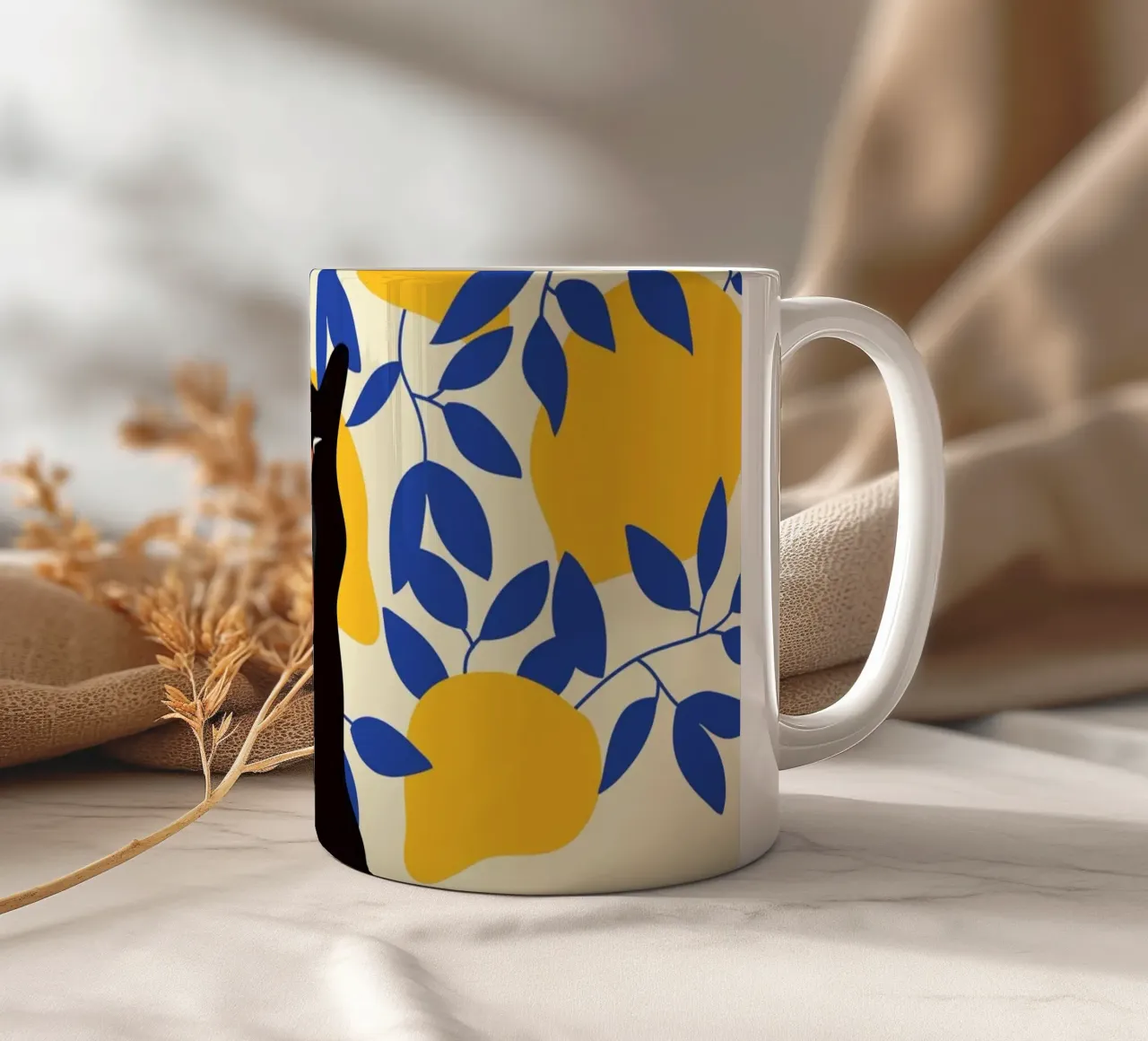 Pfoten und Muster Keramik Tasse von Kintsugi99