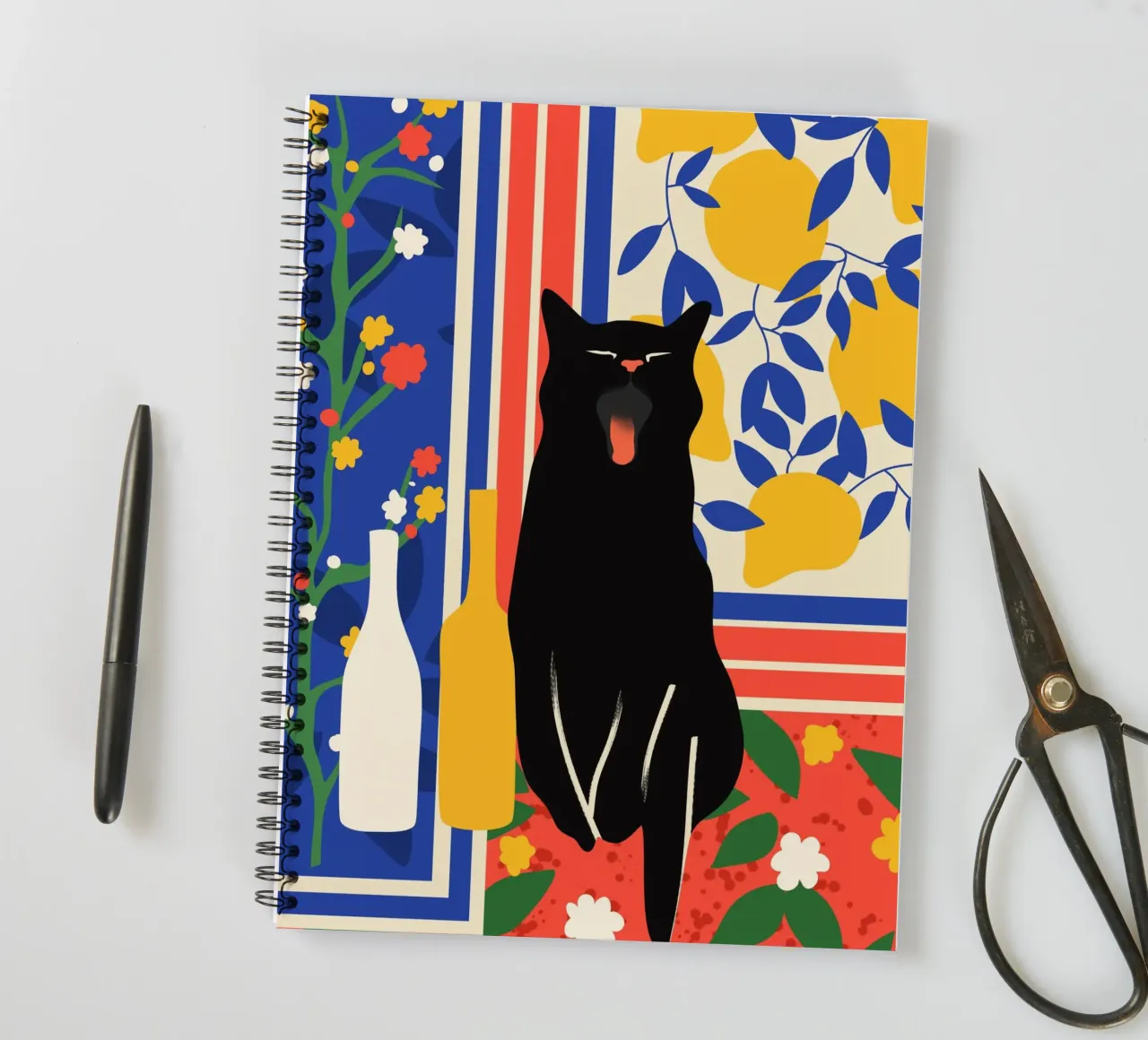 Paws and Patterns spiral notebook by Kintsugi99
