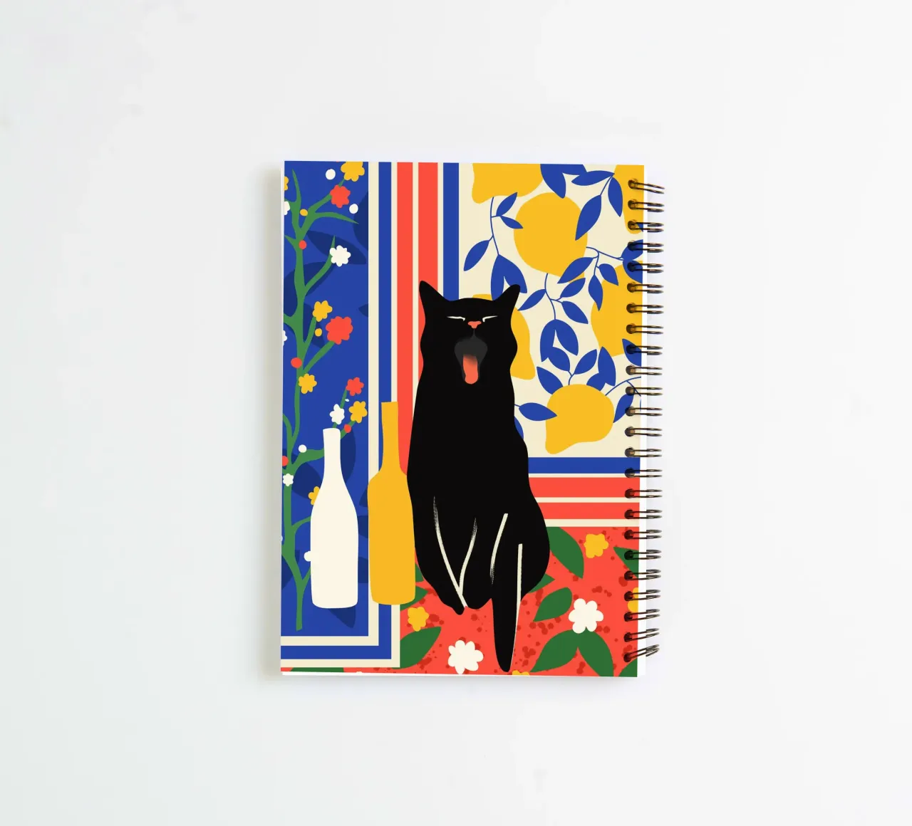 Paws and Patterns spiral notebook by Kintsugi99