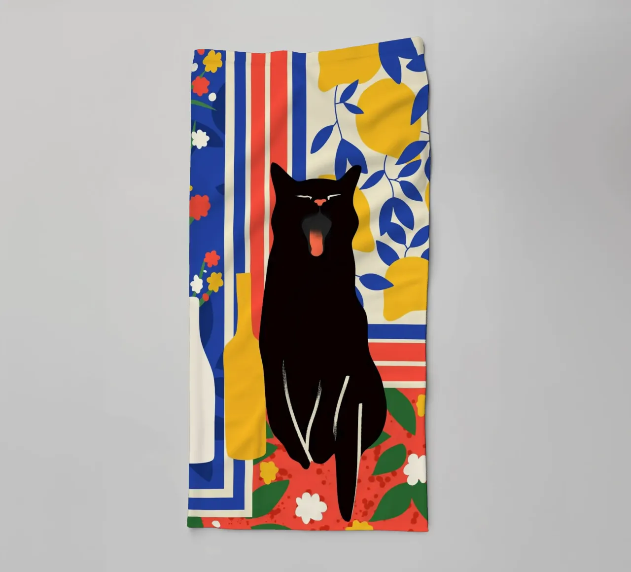 Paws and Patterns towel by Kintsugi99