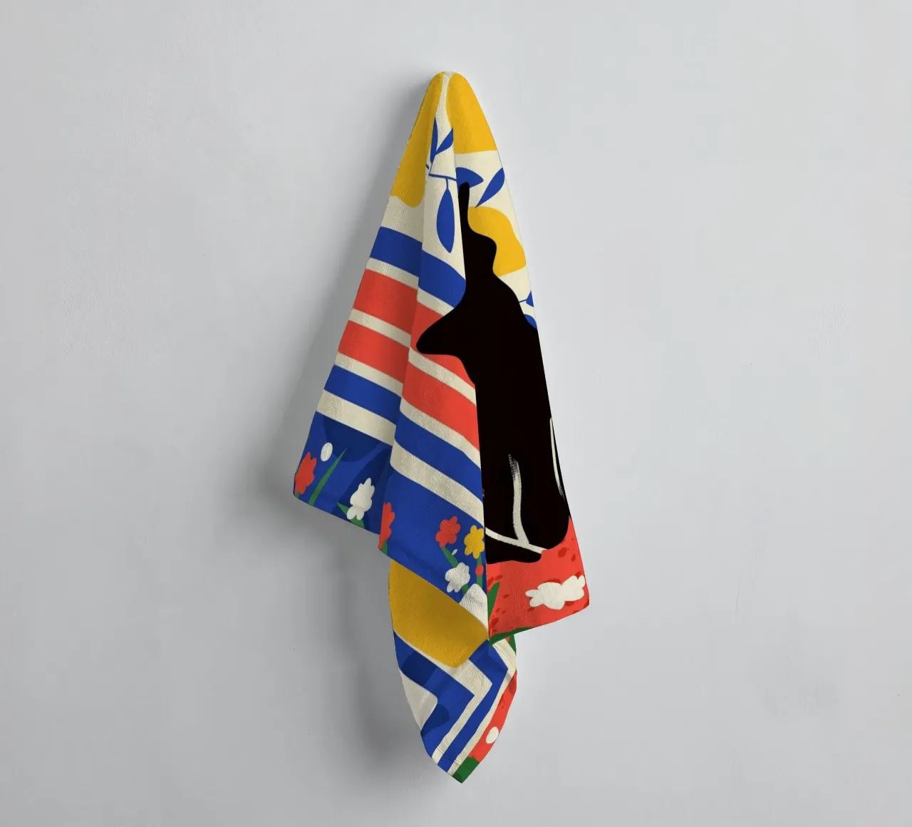 Paws and Patterns towel by Kintsugi99