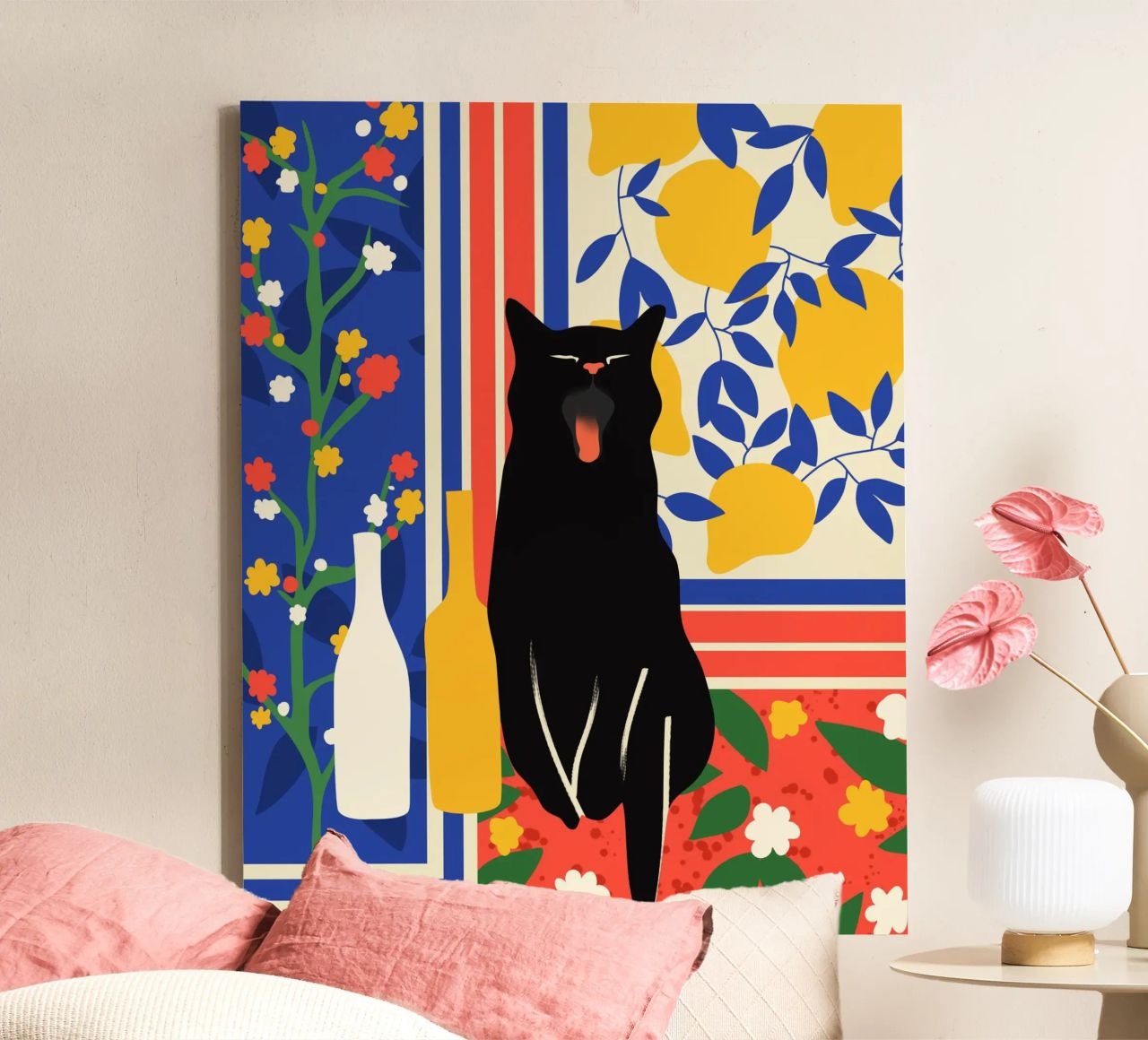 Paws and Patterns canvas by Kintsugi99