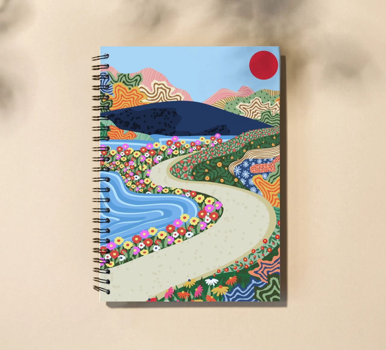 Horizonte tranquilizador cuaderno de espiral de Kintsugi99