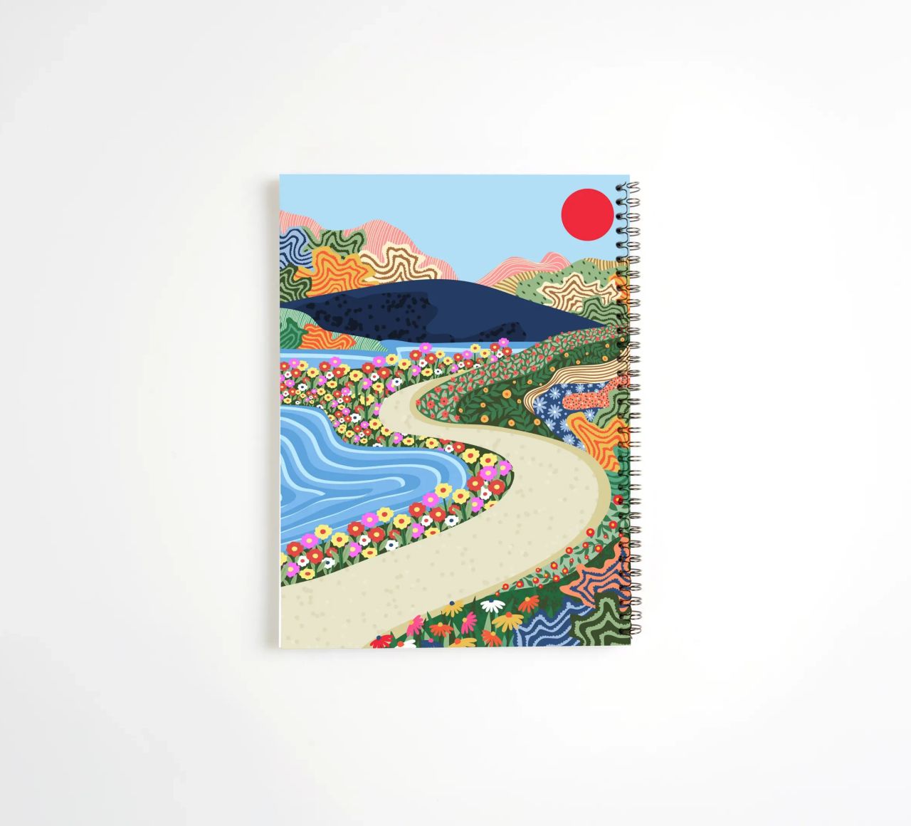 Horizonte tranquilizador cuaderno de espiral de Kintsugi99