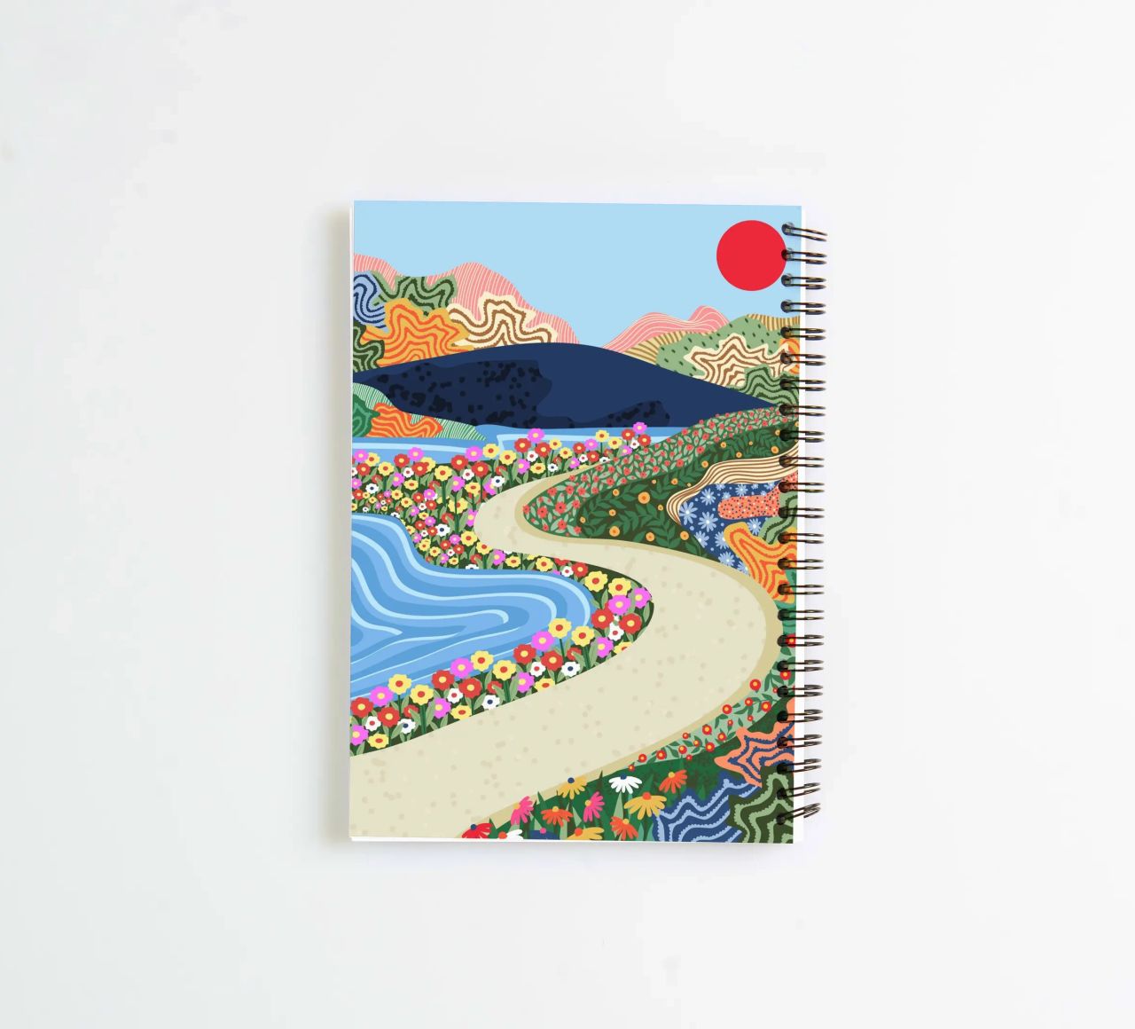 Horizonte tranquilizador cuaderno de espiral de Kintsugi99