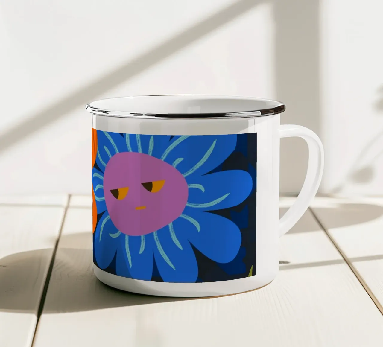 Felicità marocchina tazza in smalto da Kintsugi99