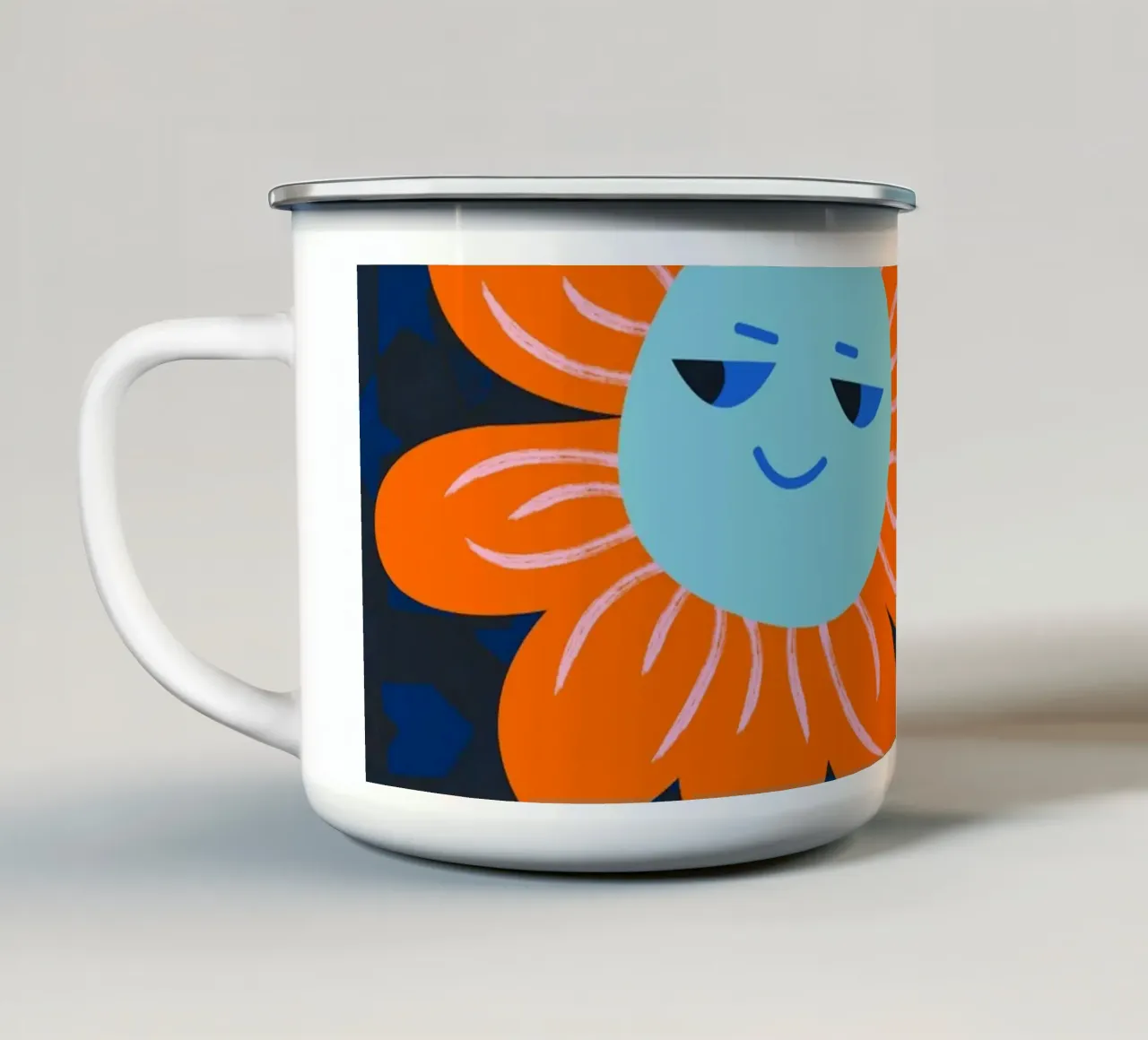 Felicità marocchina tazza in smalto da Kintsugi99