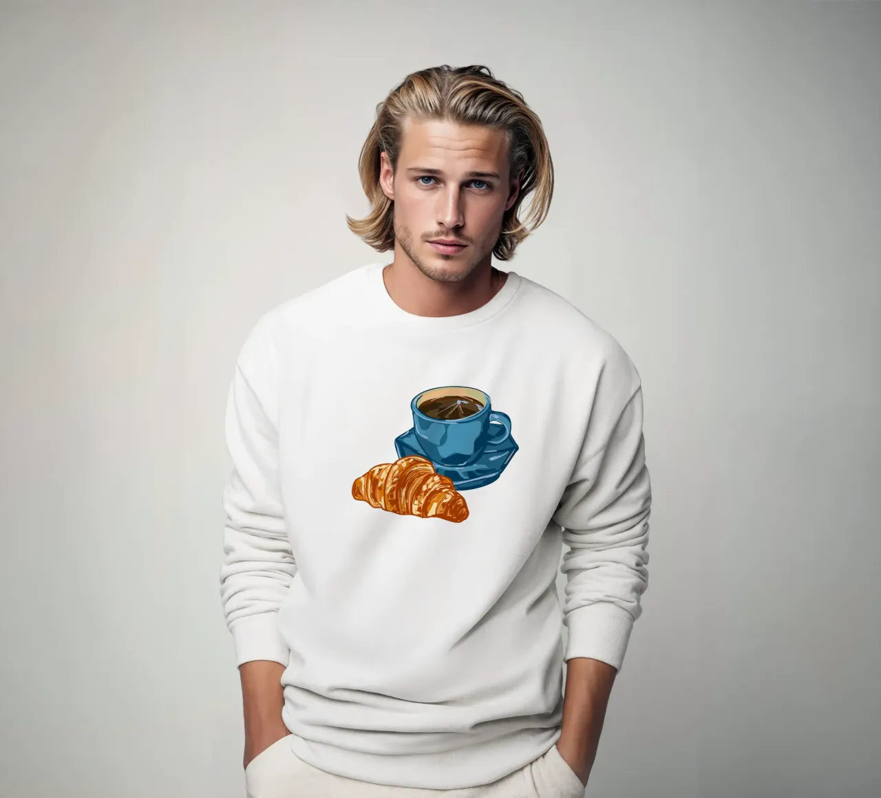 Caffè e croissant felpa da EDMPROJECT