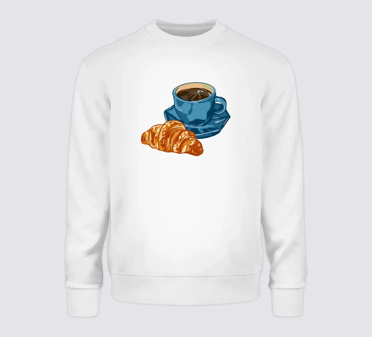 Caffè e croissant felpa da EDMPROJECT