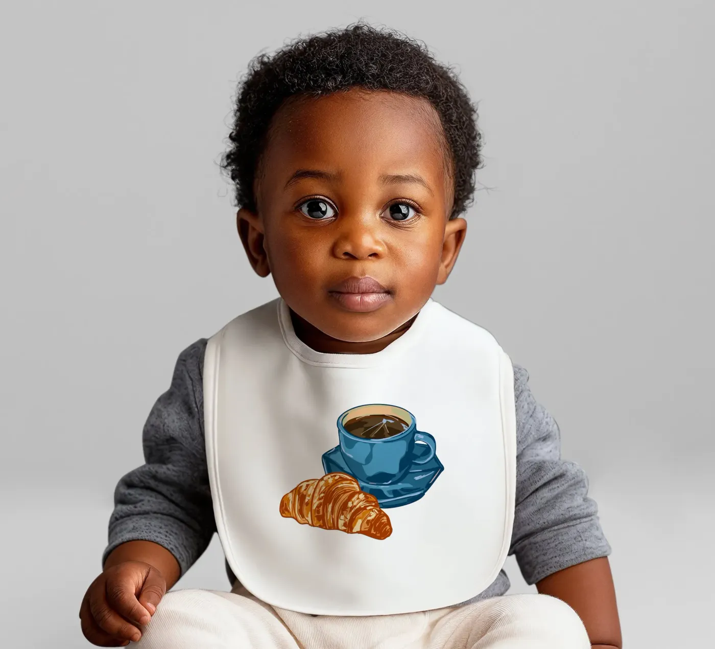 Coffee & Croissant bavoir de EDMPROJECT