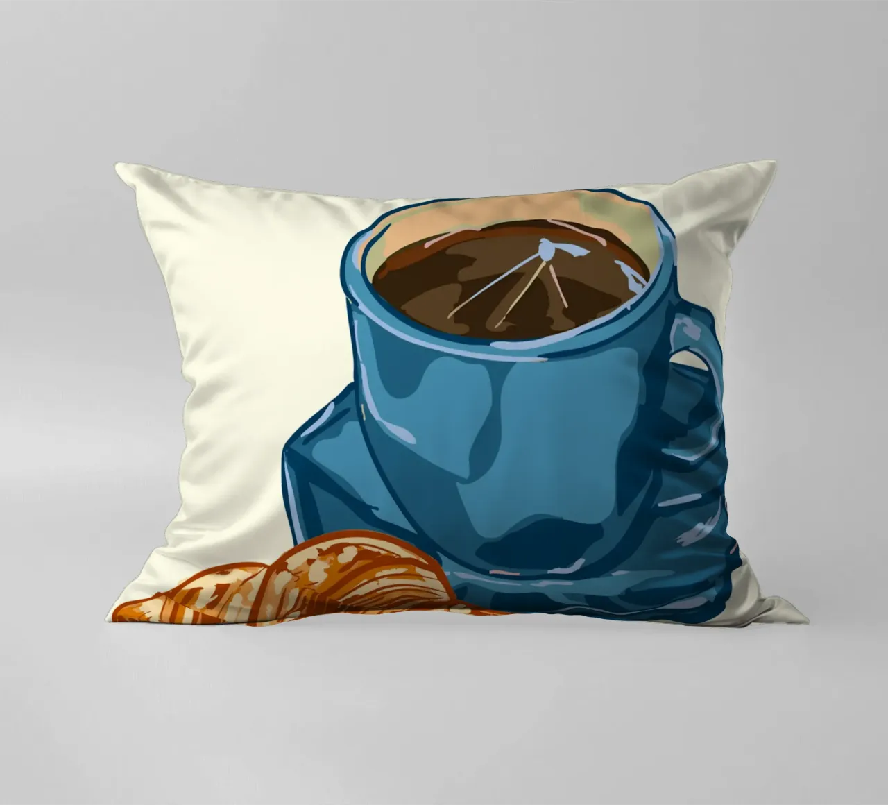 Caffè e croissant cuscino da EDMPROJECT
