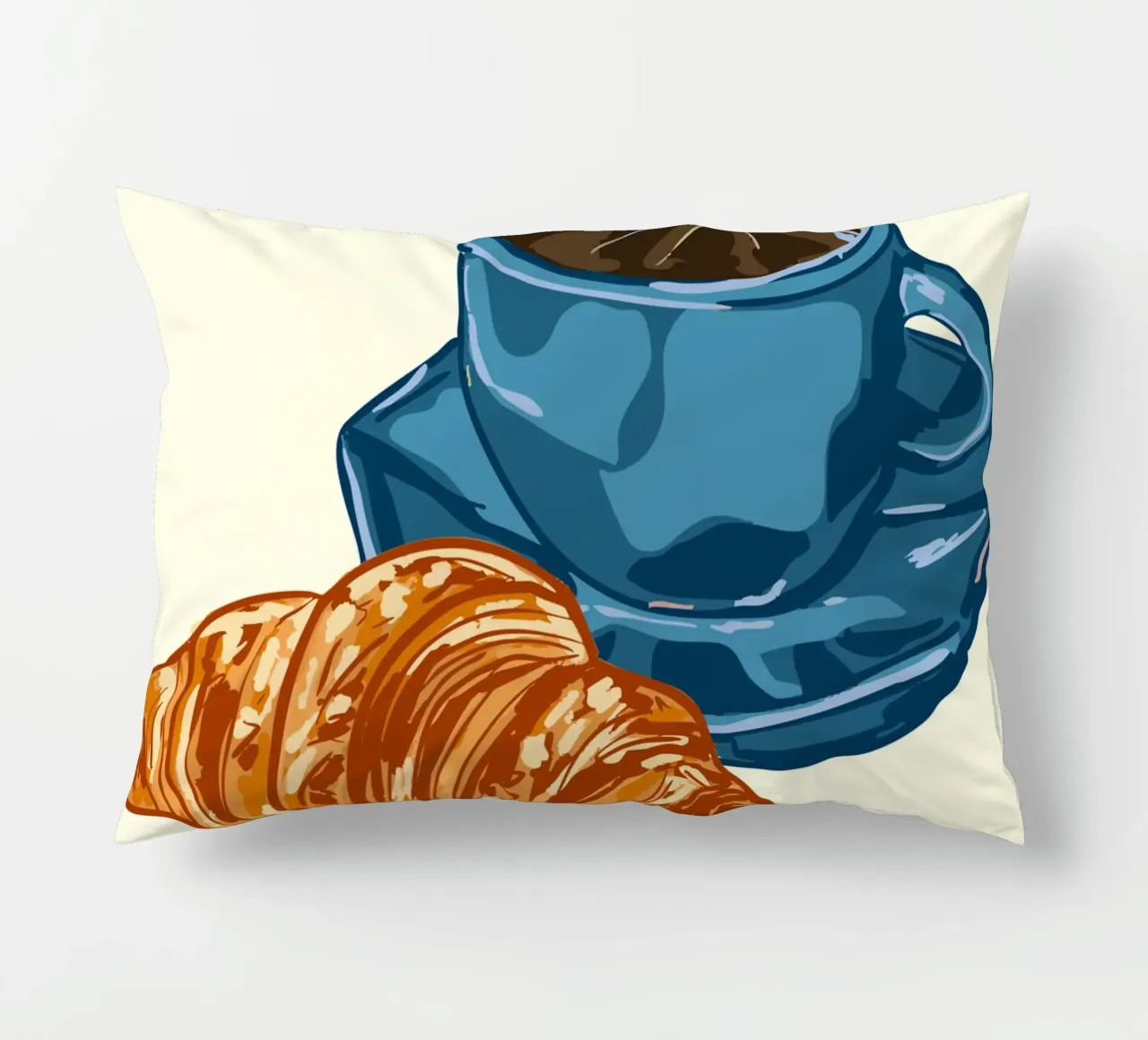 Caffè e croissant cuscino da EDMPROJECT