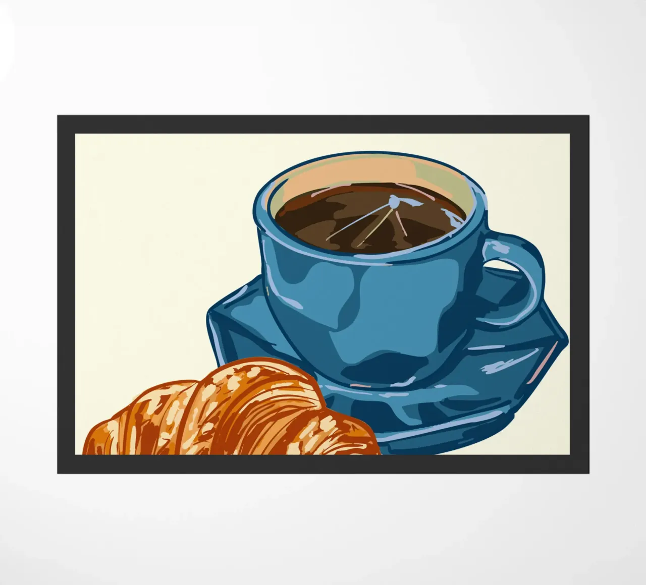 Café y cruasán felpudo de EDMPROJECT