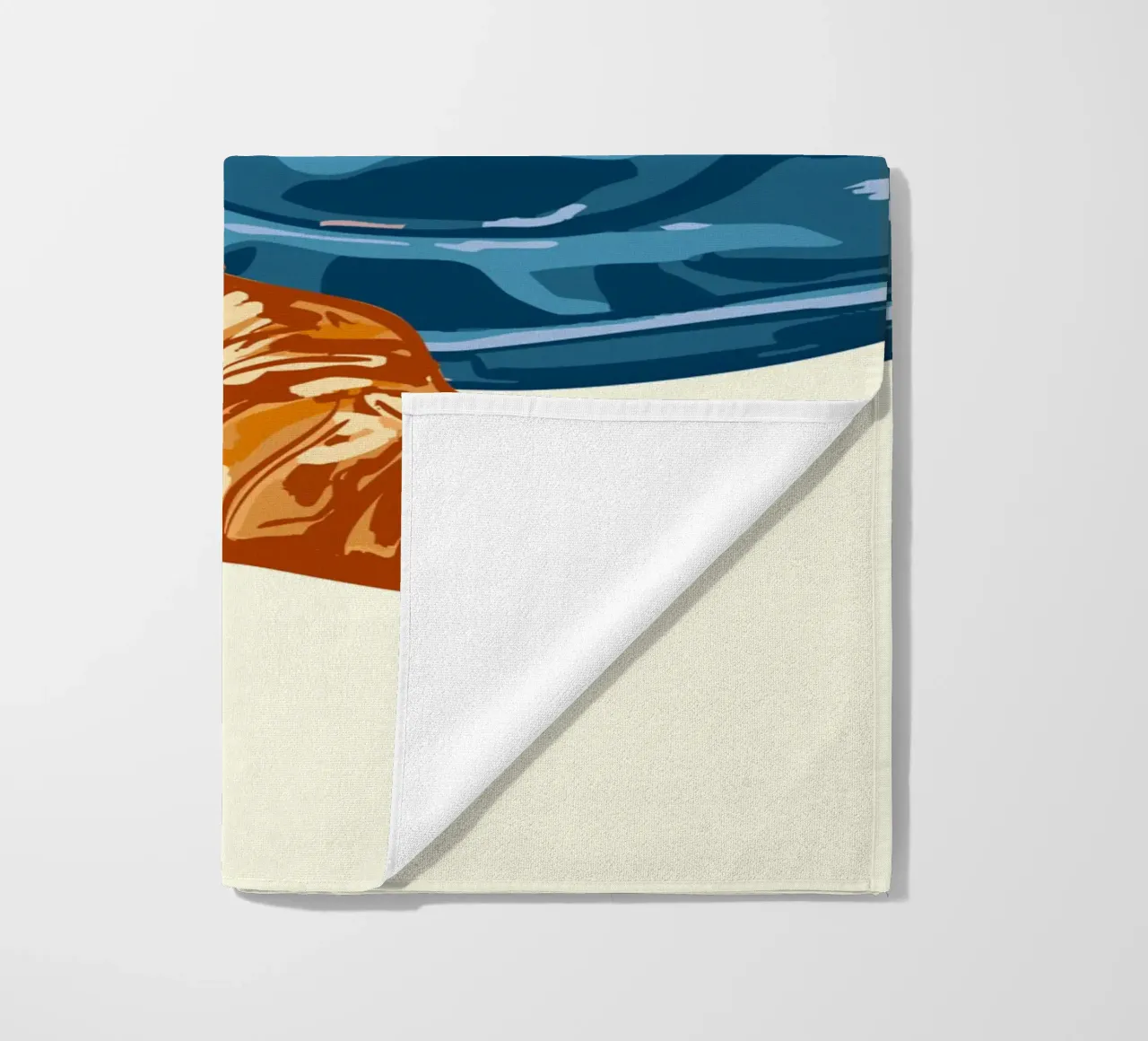 Caffè e croissant telo mare da EDMPROJECT