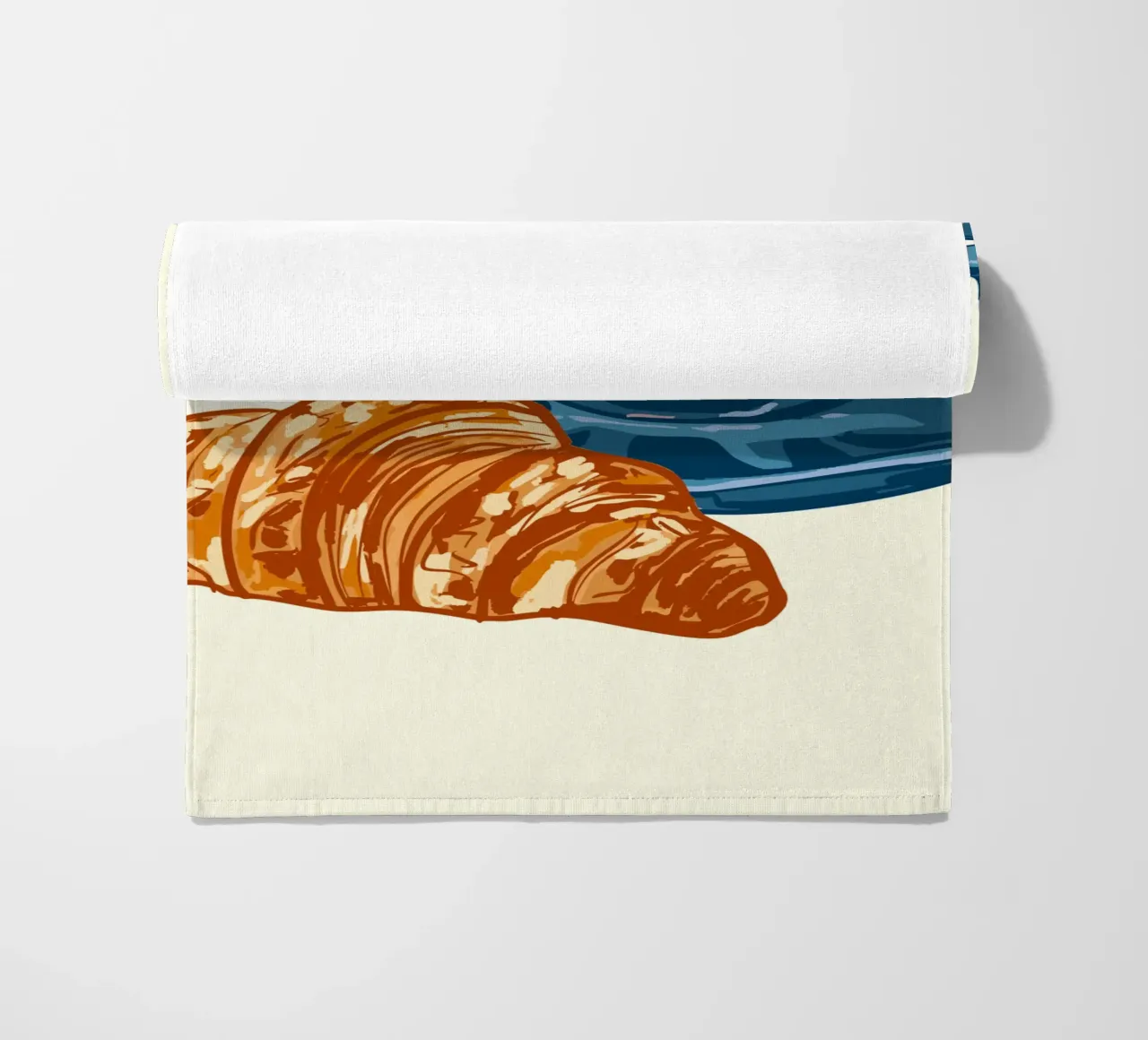 Caffè e croissant telo mare da EDMPROJECT