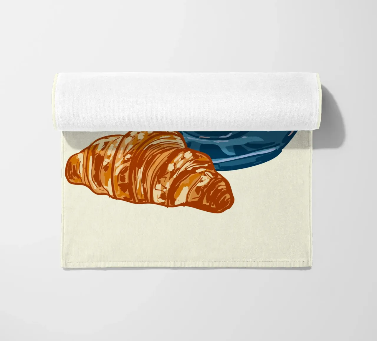 Caffè e croissant telo mare da EDMPROJECT