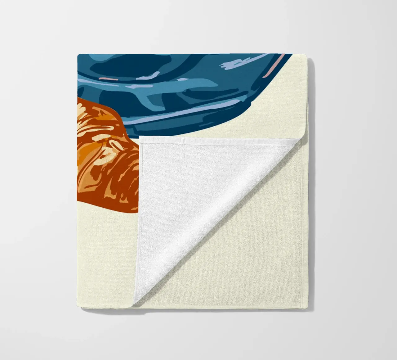 Caffè e croissant telo mare da EDMPROJECT