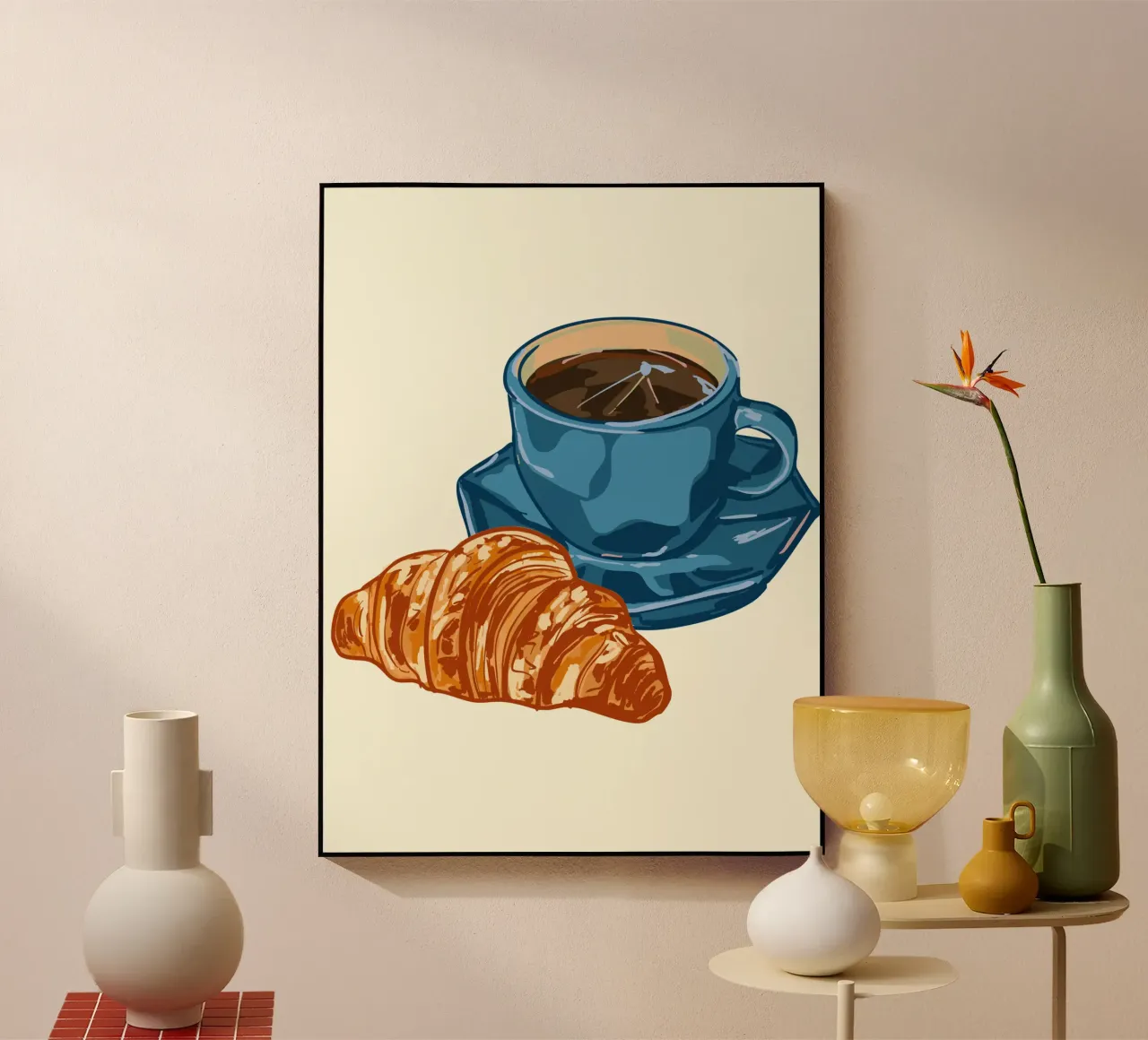 Caffè e croissant plexiglass da EDMPROJECT