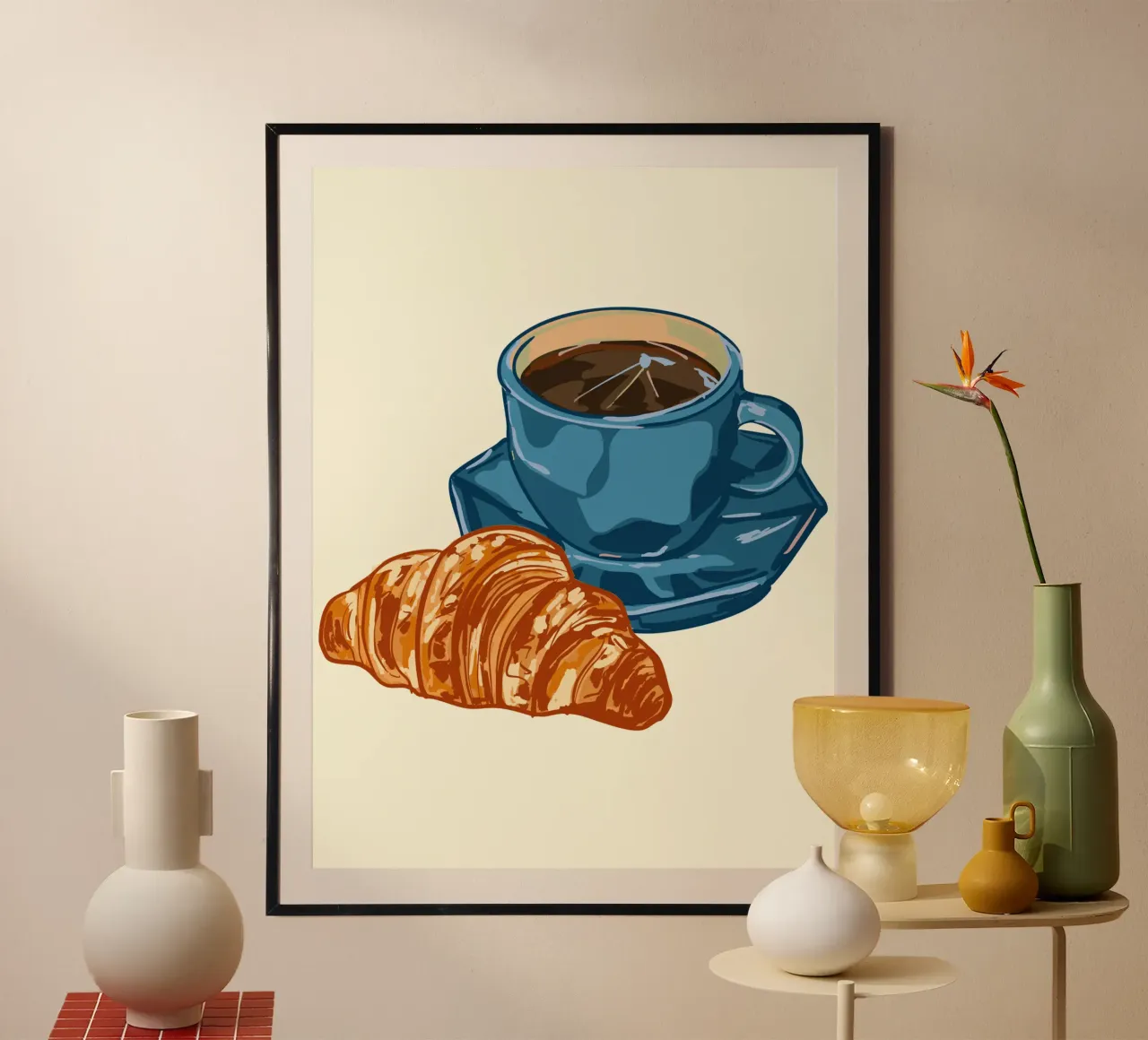 Caffè e croissant poster da EDMPROJECT