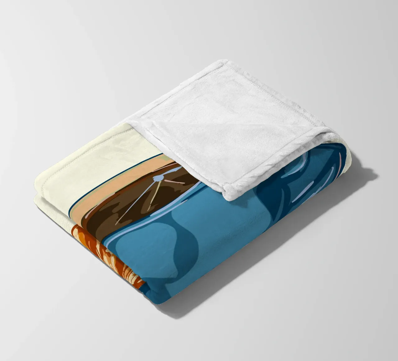 Caffè e croissant coperta in pile da EDMPROJECT