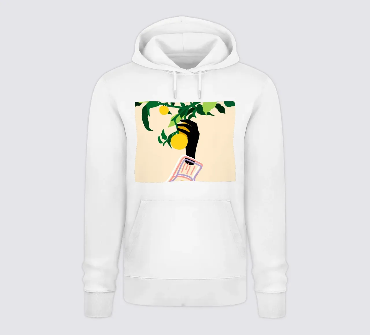 Tocco di agrumi felpa con cappuccio da Kintsugi99