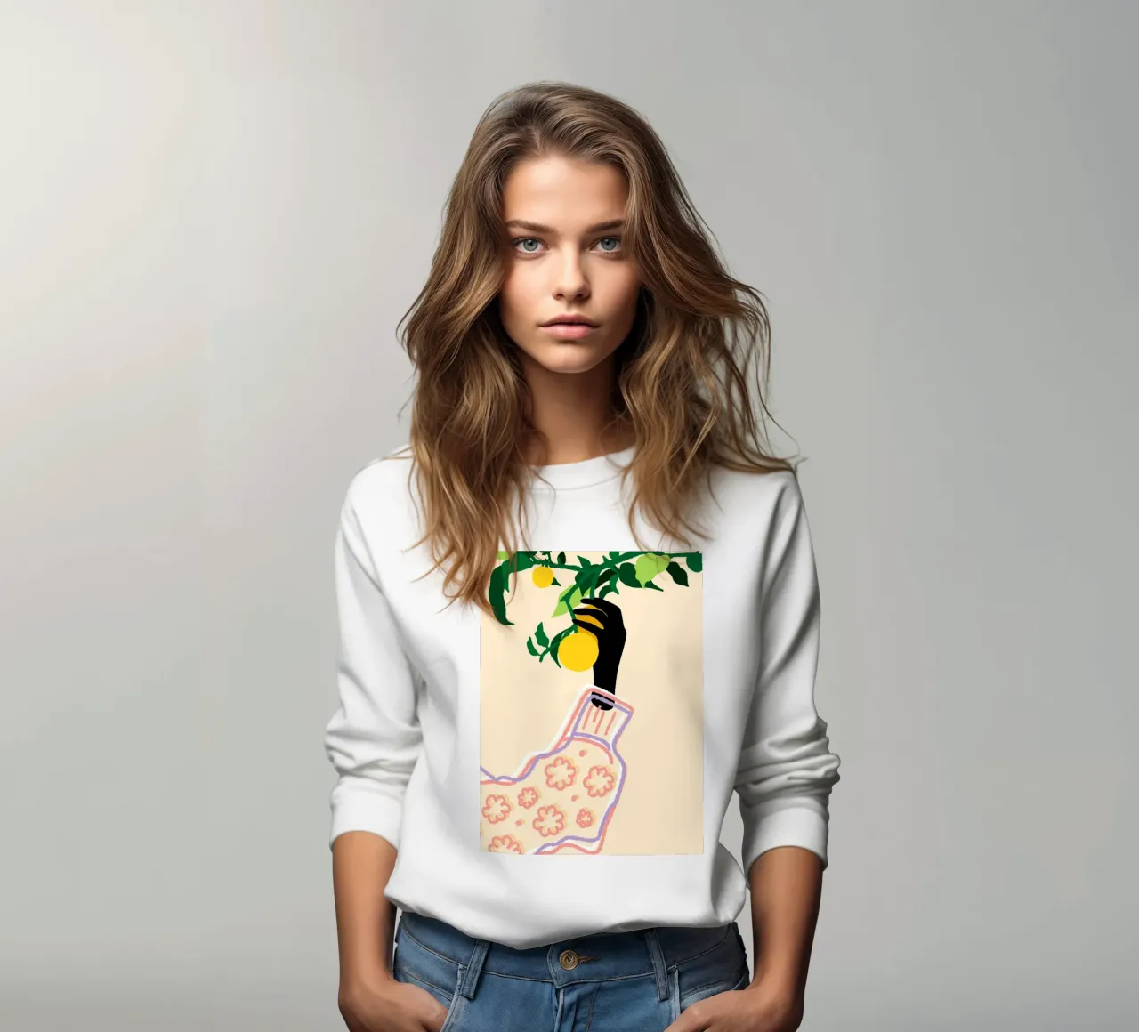 Tocco di agrumi felpa da Kintsugi99