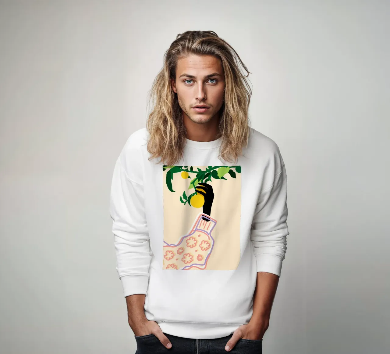 Tocco di agrumi felpa da Kintsugi99