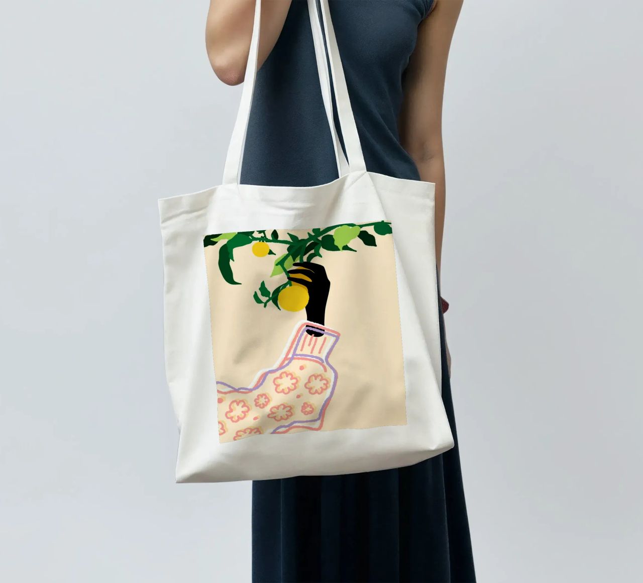 Tocco di agrumi borsa in juta da Kintsugi99
