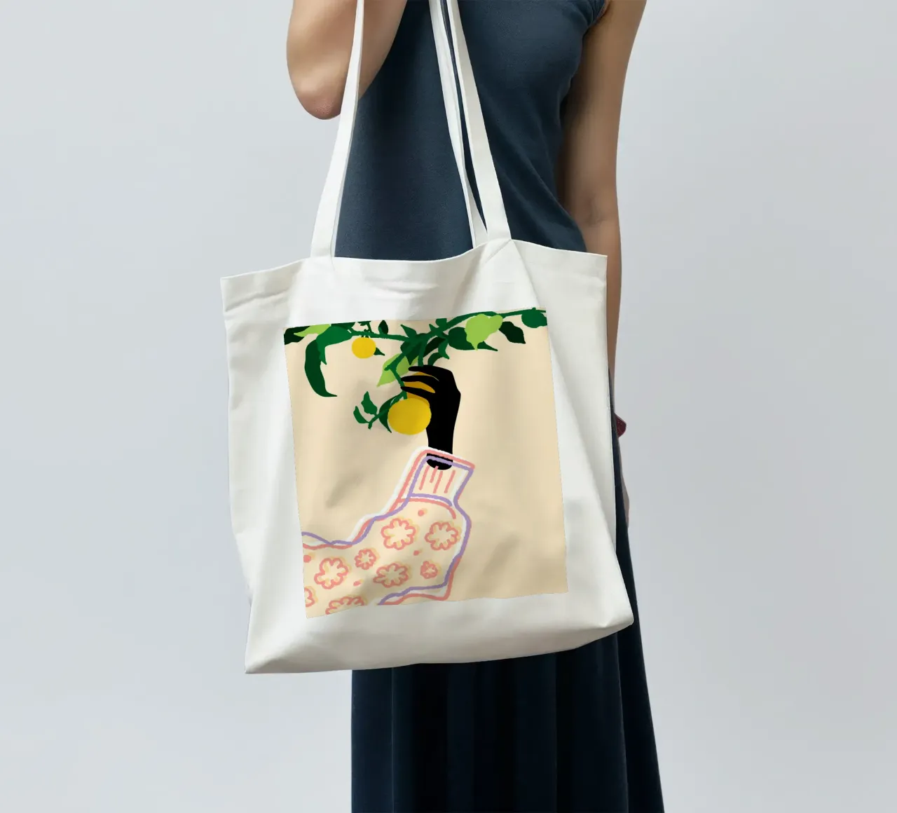 Tocco di agrumi borsa in juta da Kintsugi99