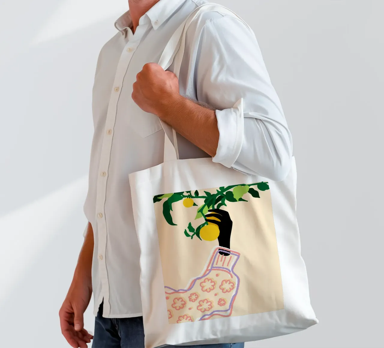 Tocco di agrumi borsa in juta da Kintsugi99